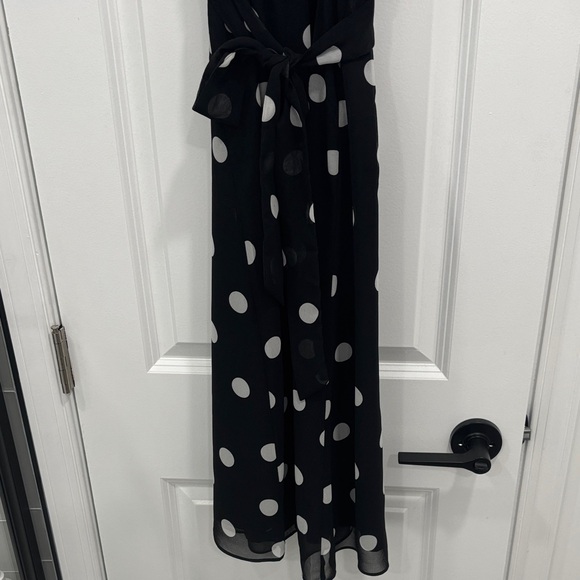 Banana Republic Black Maxi Dress with White Dots - Picture 4 of 5